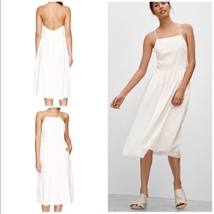 Aritzia Wilfred Le Fou Hymne Linen Midi Dress